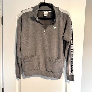 Quarter Zip PINK Swetshirt